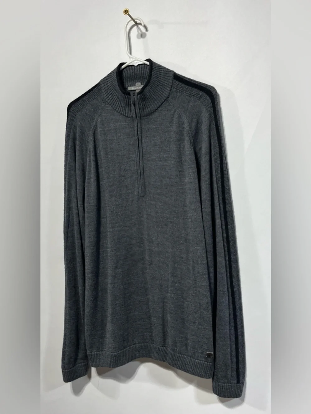 Smartwool‎ Men's Charcoal Gray Half-Zip Merino Sweater Size Large